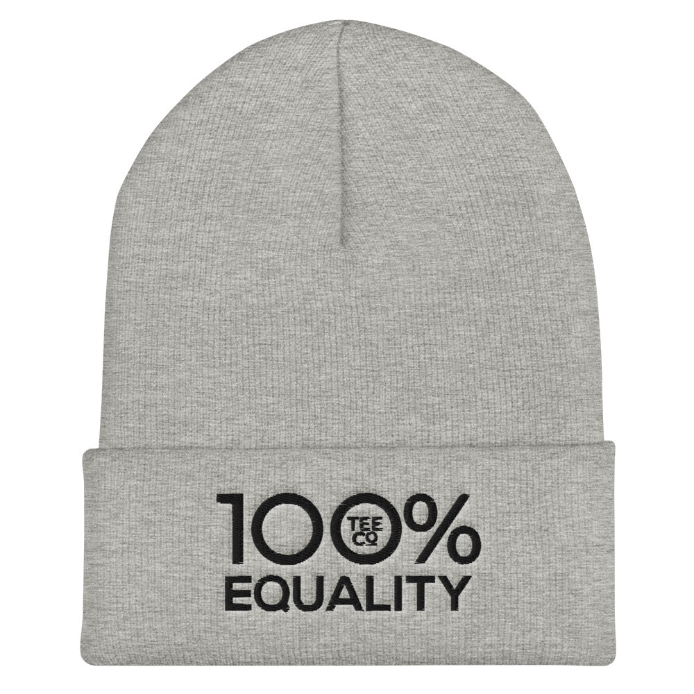 100% EQUALITY Cuffed Beanie - 100 Percent Tee Company