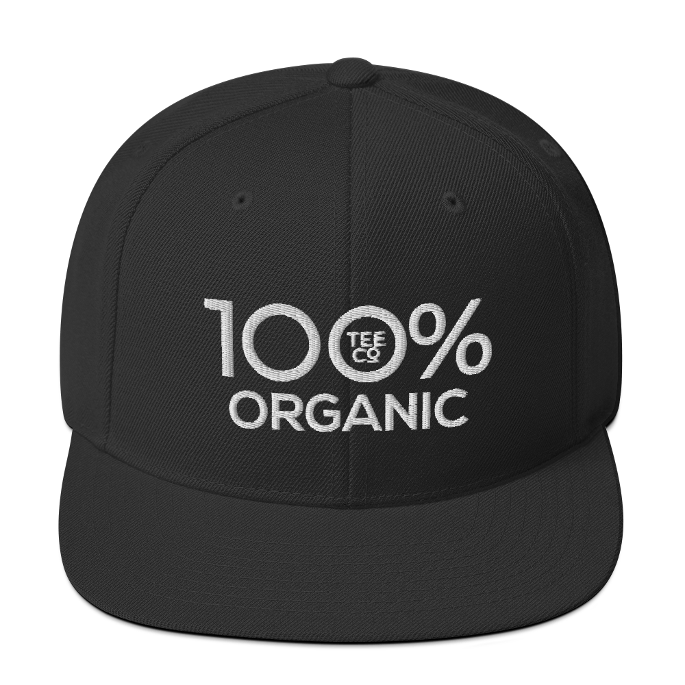 100% ORGANIC Snapback Hat - 100 Percent Tee Company