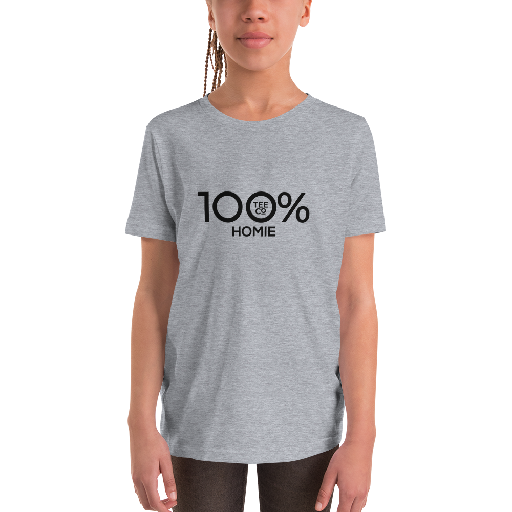 100% HOMIE Youth Short Sleeve Tee - 100 Percent Tee Company