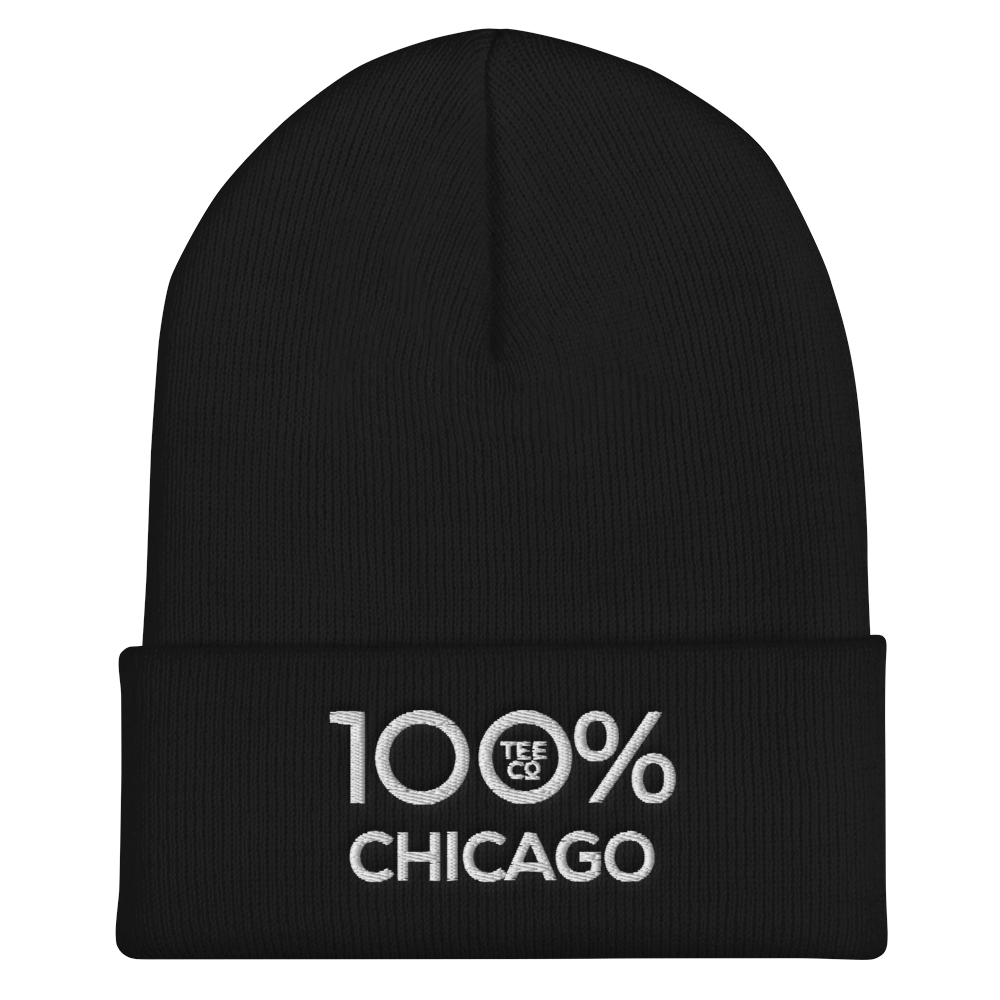 100% CHICAGO Cuffed Beanie - 100 Percent Tee Company
