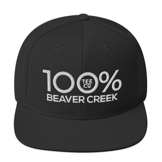 100% BEAVER CREEK Snapback Hat - 100 Percent Tee Company