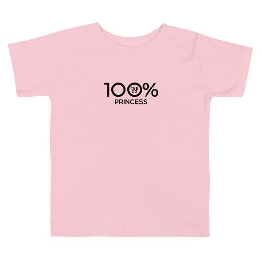 100% PRINCESS Toddler Short Sleeve Tee - 100 Percent Tee Company