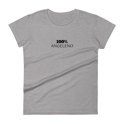 100% ANGELENO Women's Short Sleeve Tee - 100 Percent Tee Company