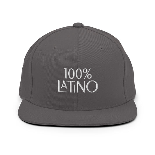 100% LATINO Snapback Baseball Hat