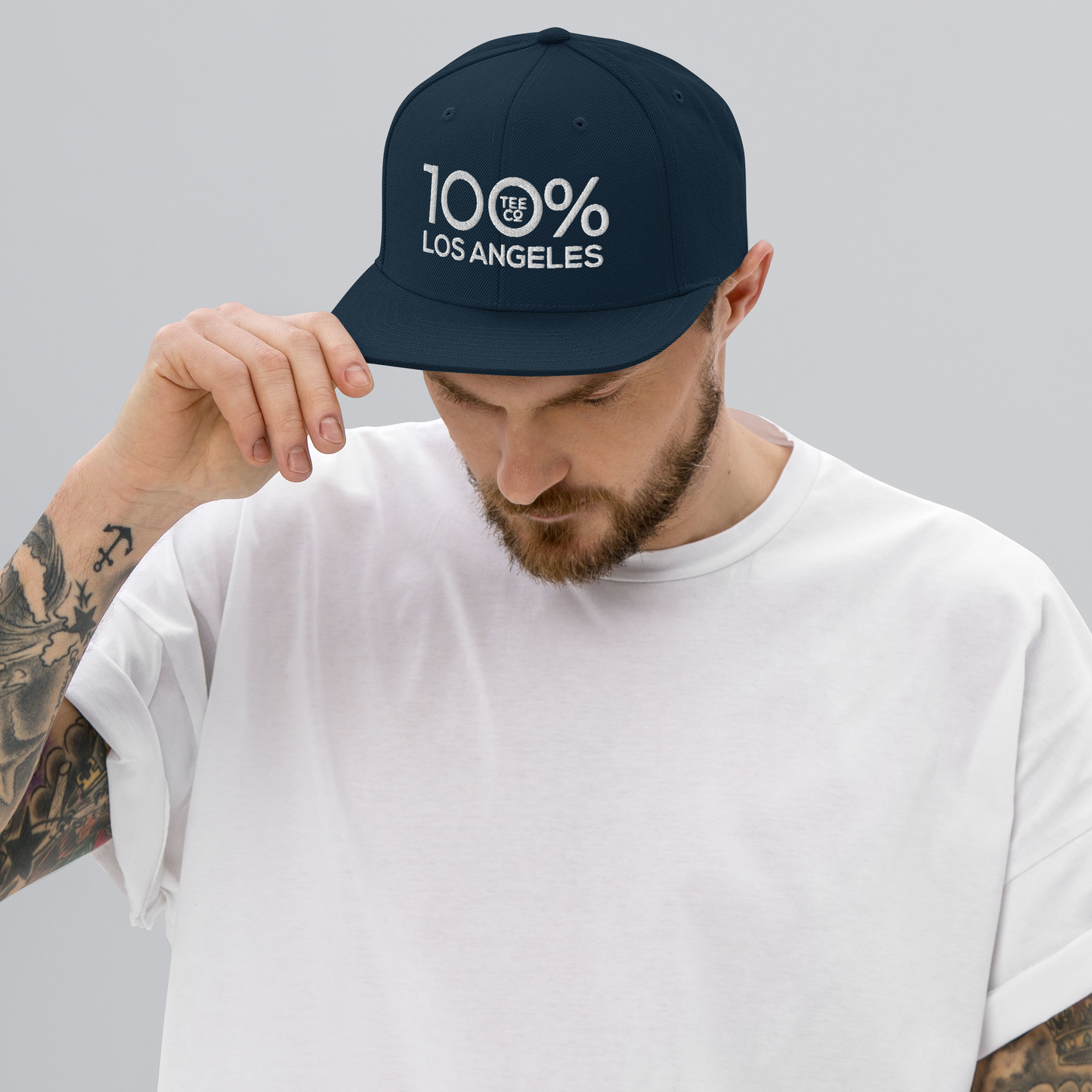 100% LOS ANGELES Snapback Baseball Hat - 100 Percent Tee Company