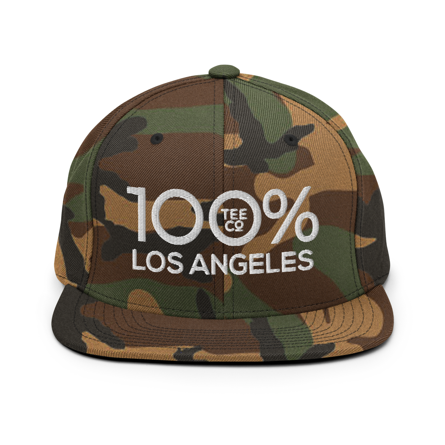 100% LOS ANGELES Snapback Baseball Hat - 100 Percent Tee Company
