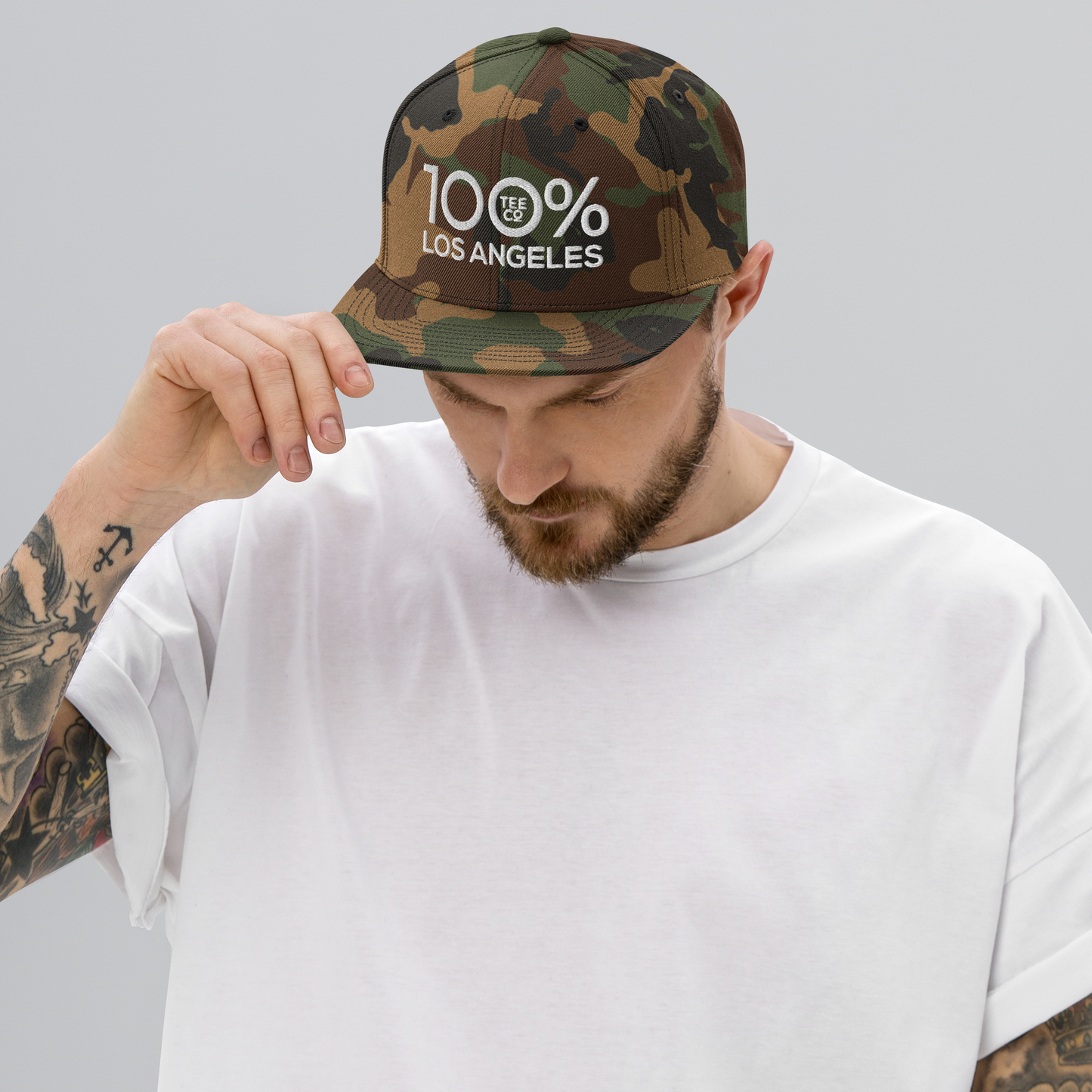 100% LOS ANGELES Snapback Baseball Hat - 100 Percent Tee Company