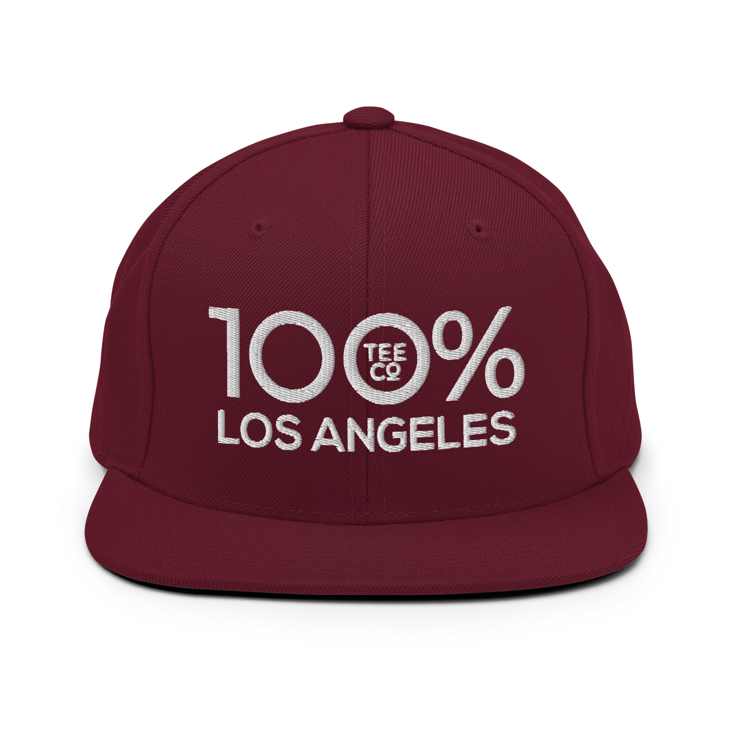 100% LOS ANGELES Snapback Baseball Hat - 100 Percent Tee Company