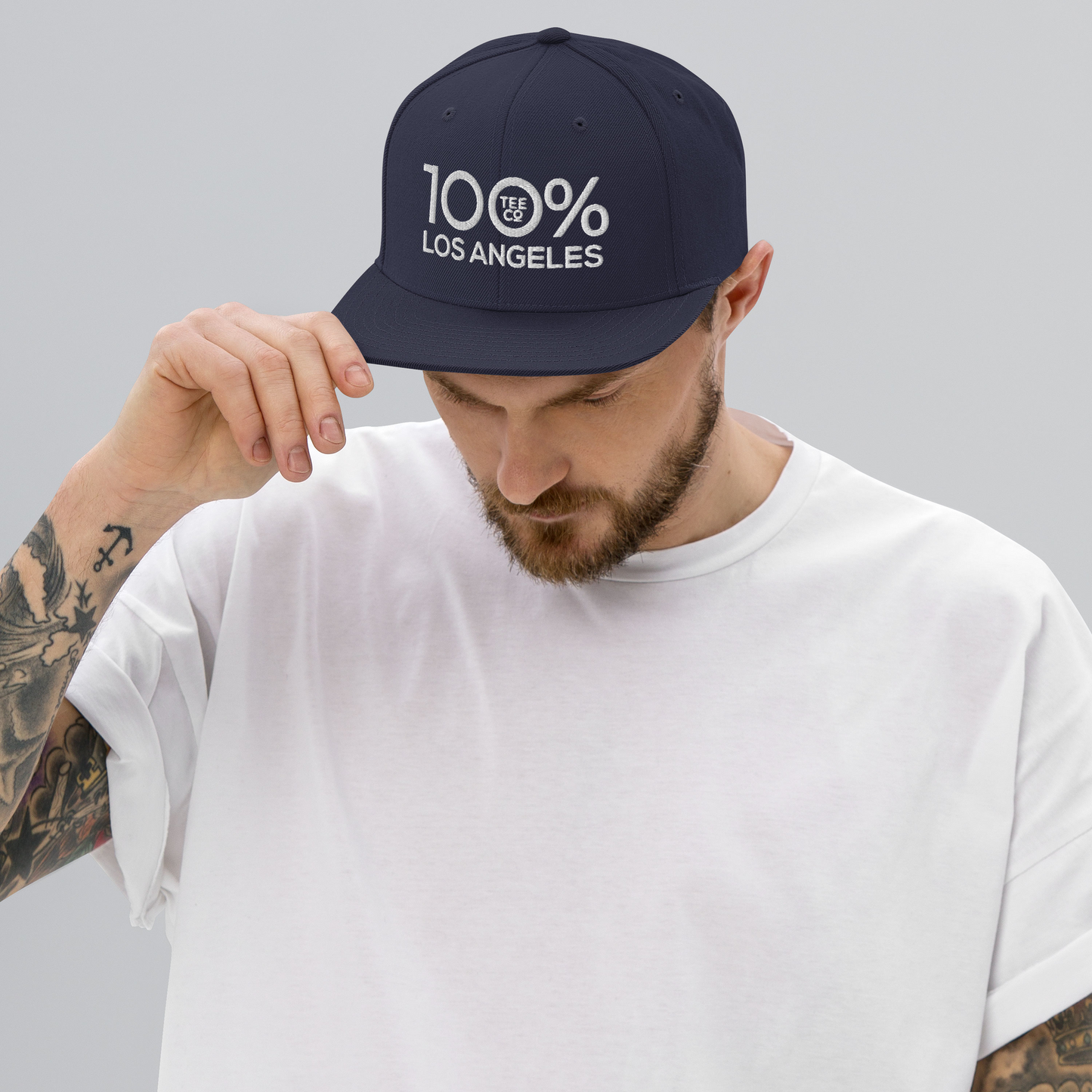 100% LOS ANGELES Snapback Baseball Hat - 100 Percent Tee Company