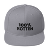 100% ROTTEN Snapback Baseball Hat