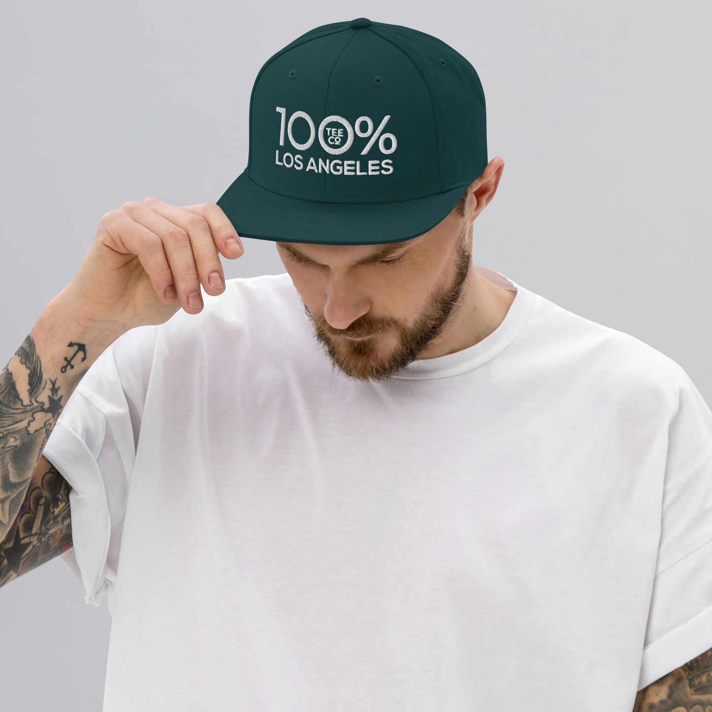 100% LOS ANGELES Snapback Baseball Hat - 100 Percent Tee Company