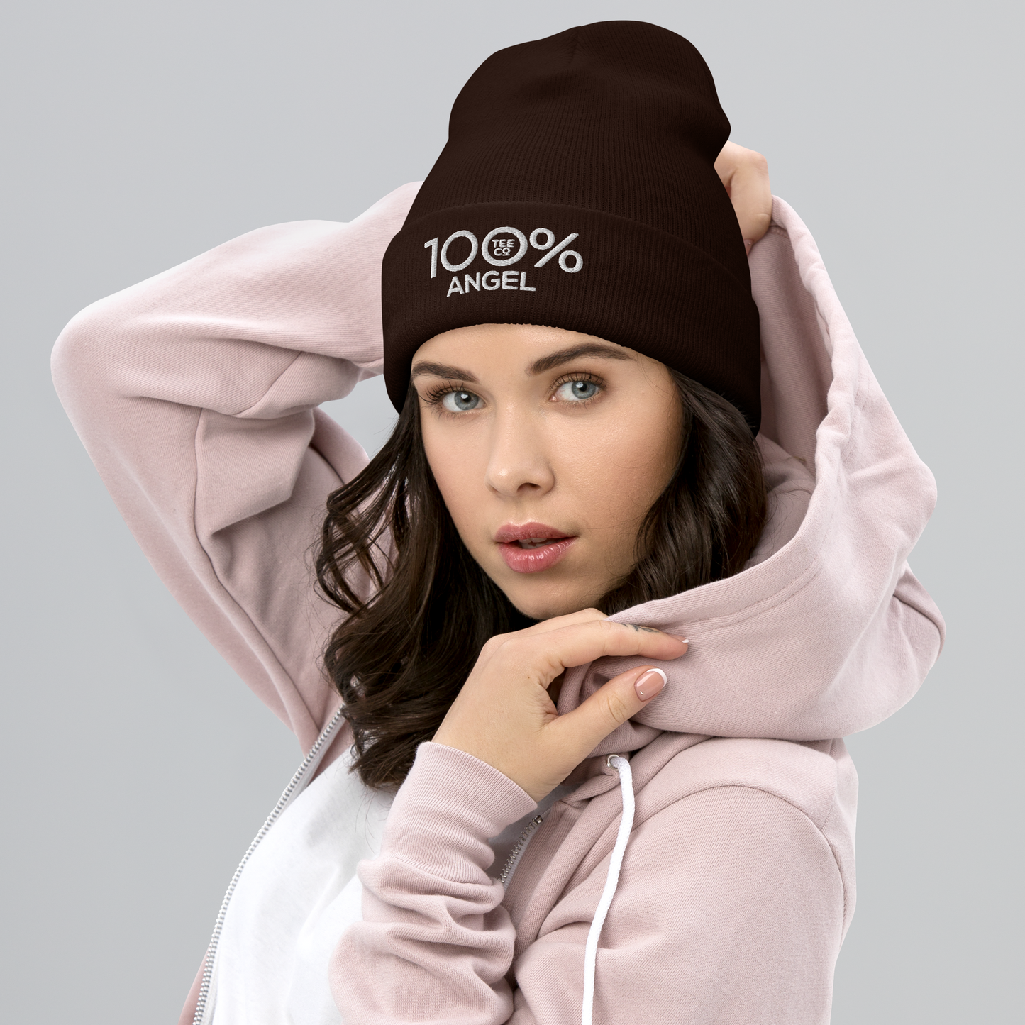 100% ANGEL Cuffed Beanie - 100 Percent Tee Company