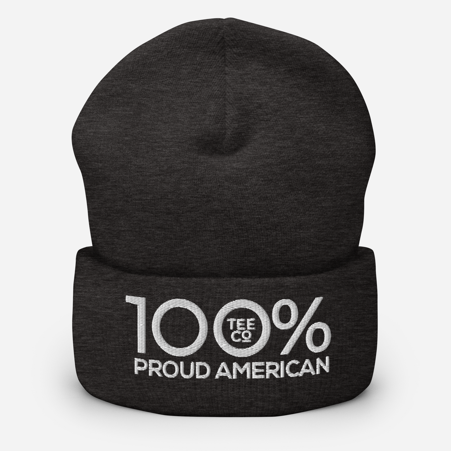 100% PROUD AMERICAN Cuffed Beanie