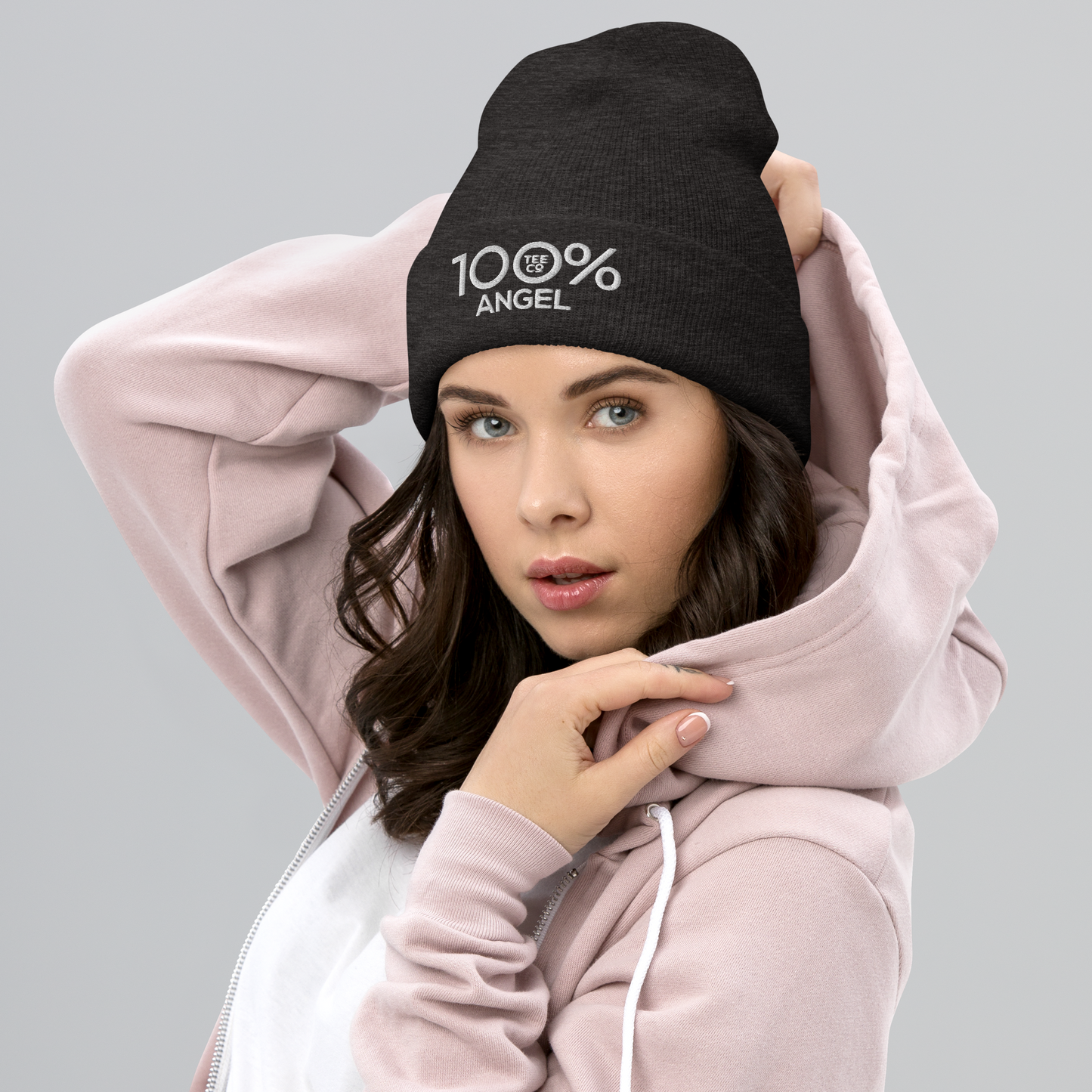 100% ANGEL Cuffed Beanie - 100 Percent Tee Company