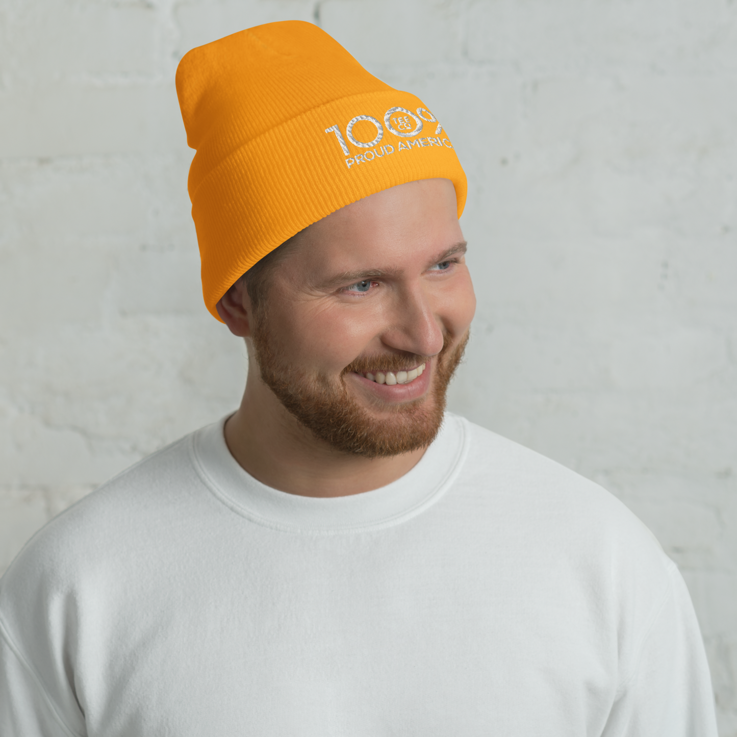 100% PROUD AMERICAN Cuffed Beanie
