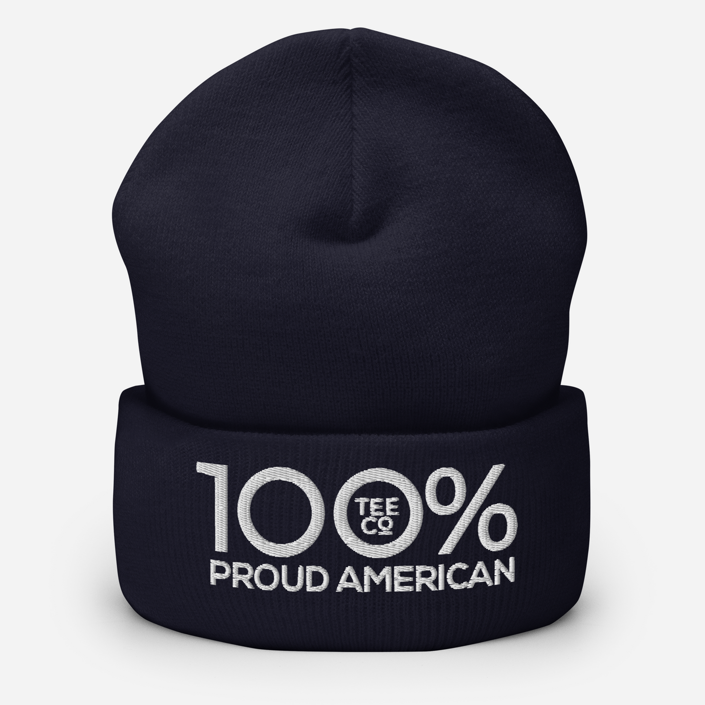100% PROUD AMERICAN Cuffed Beanie