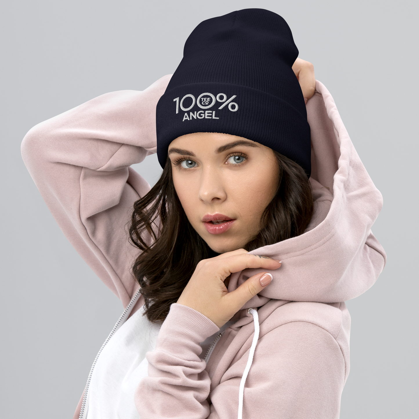 100% ANGEL Cuffed Beanie - 100 Percent Tee Company