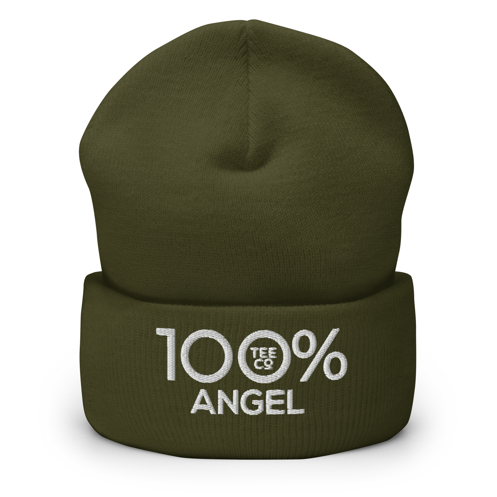 100% ANGEL Cuffed Beanie - 100 Percent Tee Company