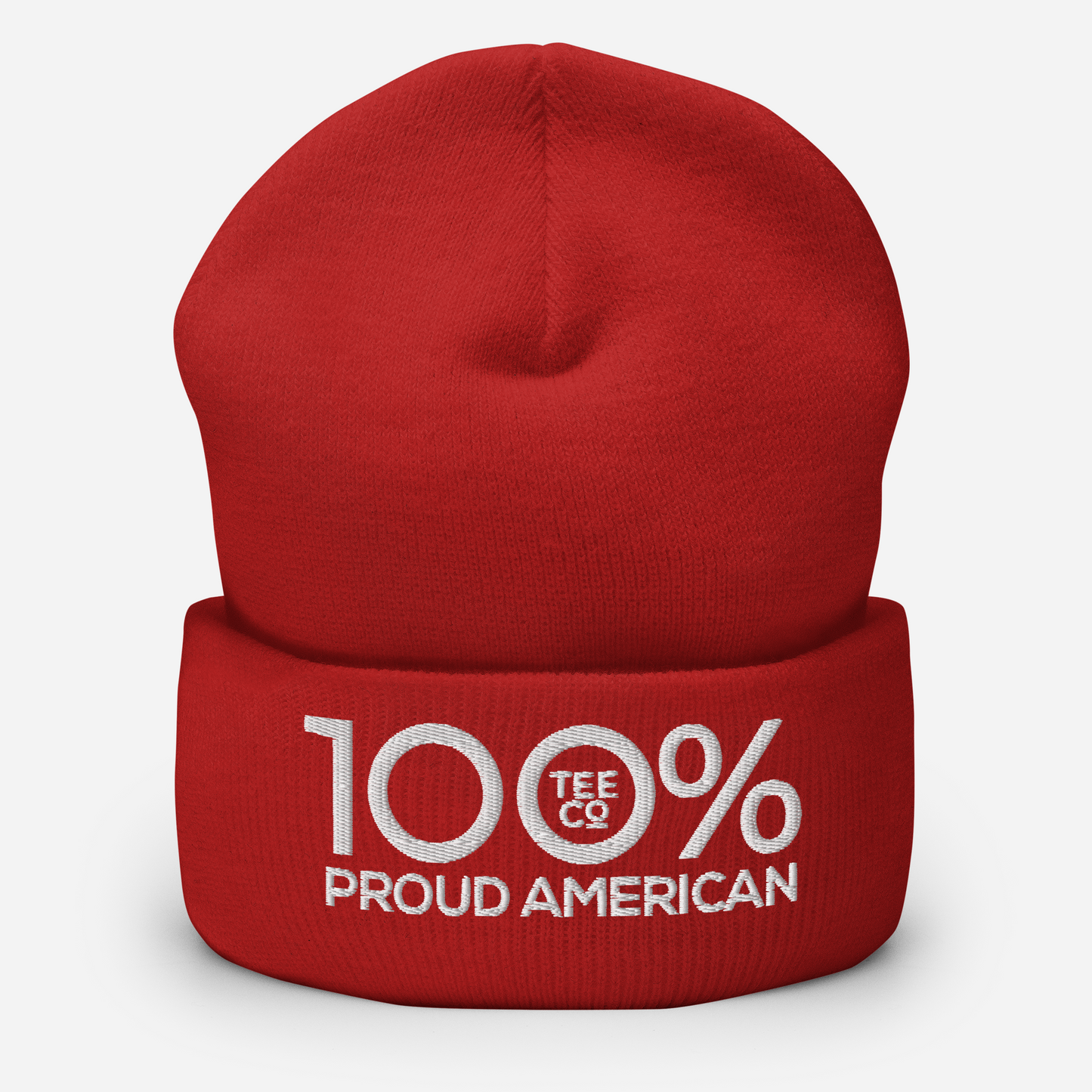 100% PROUD AMERICAN Cuffed Beanie