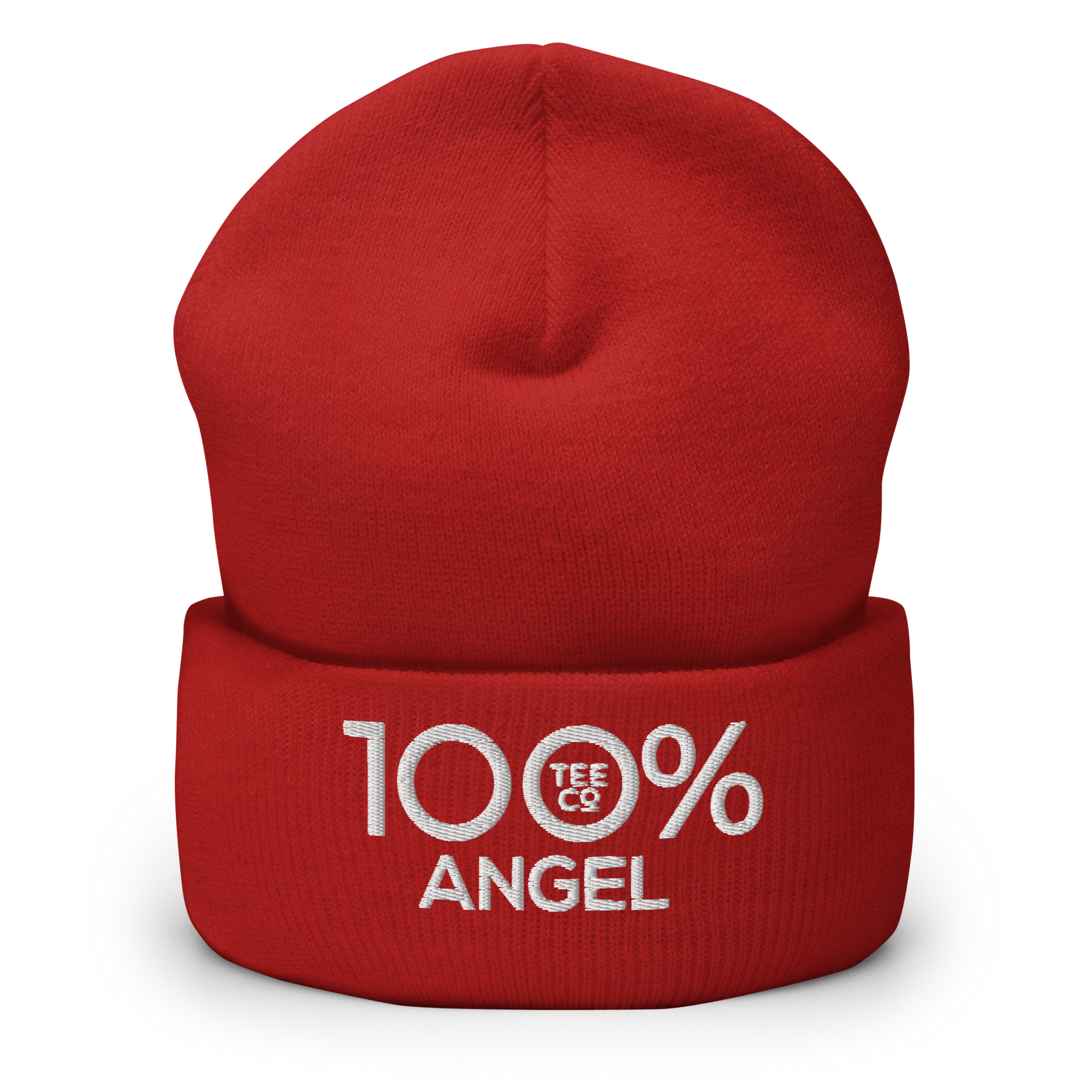 100% ANGEL Cuffed Beanie - 100 Percent Tee Company
