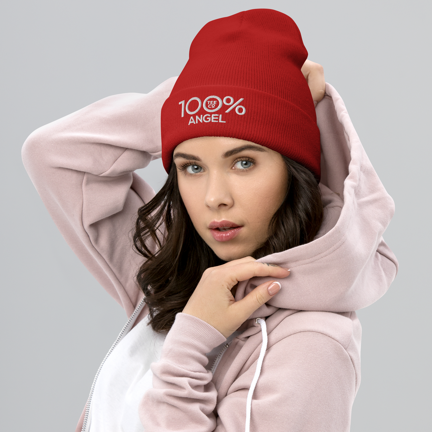100% ANGEL Cuffed Beanie - 100 Percent Tee Company