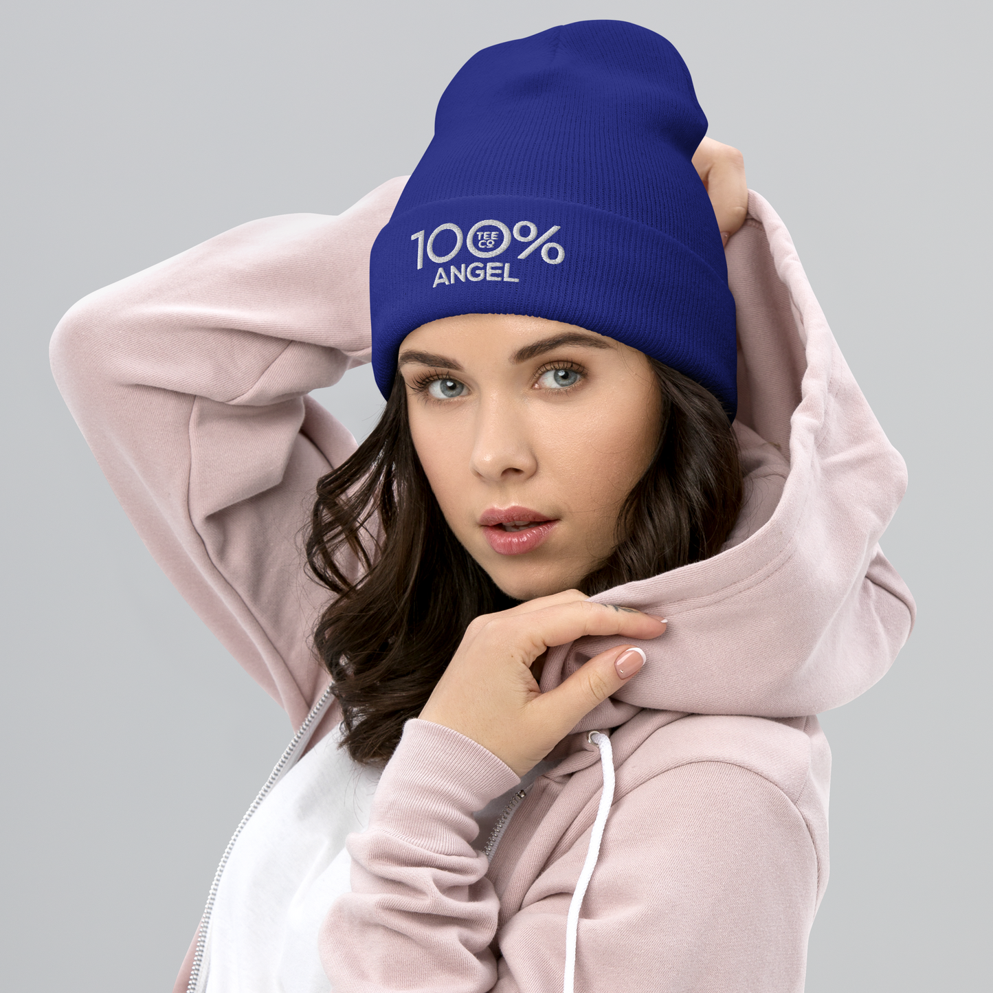 100% ANGEL Cuffed Beanie - 100 Percent Tee Company