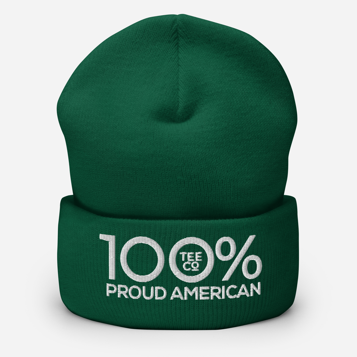 100% PROUD AMERICAN Cuffed Beanie