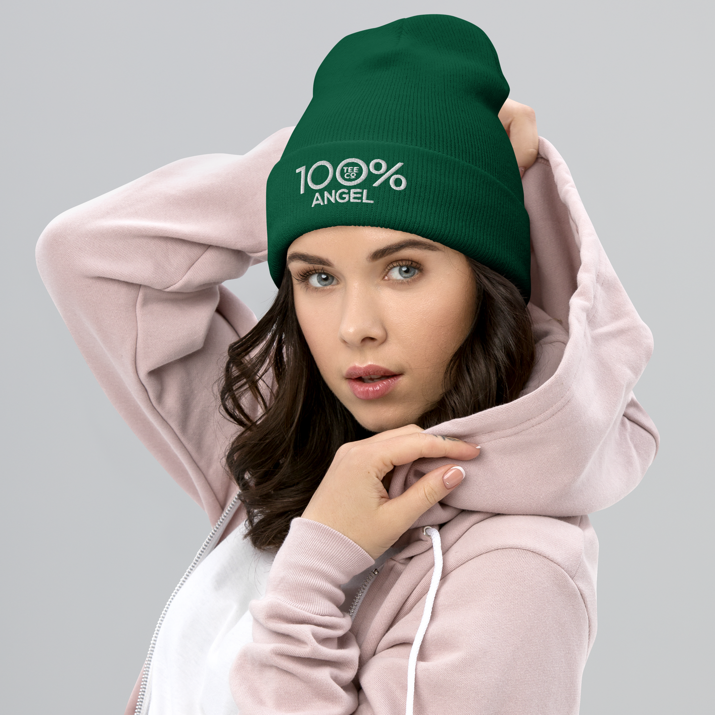 100% ANGEL Cuffed Beanie - 100 Percent Tee Company