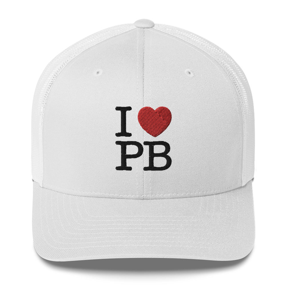 I Love PB (Pickleball) Trucker Cap