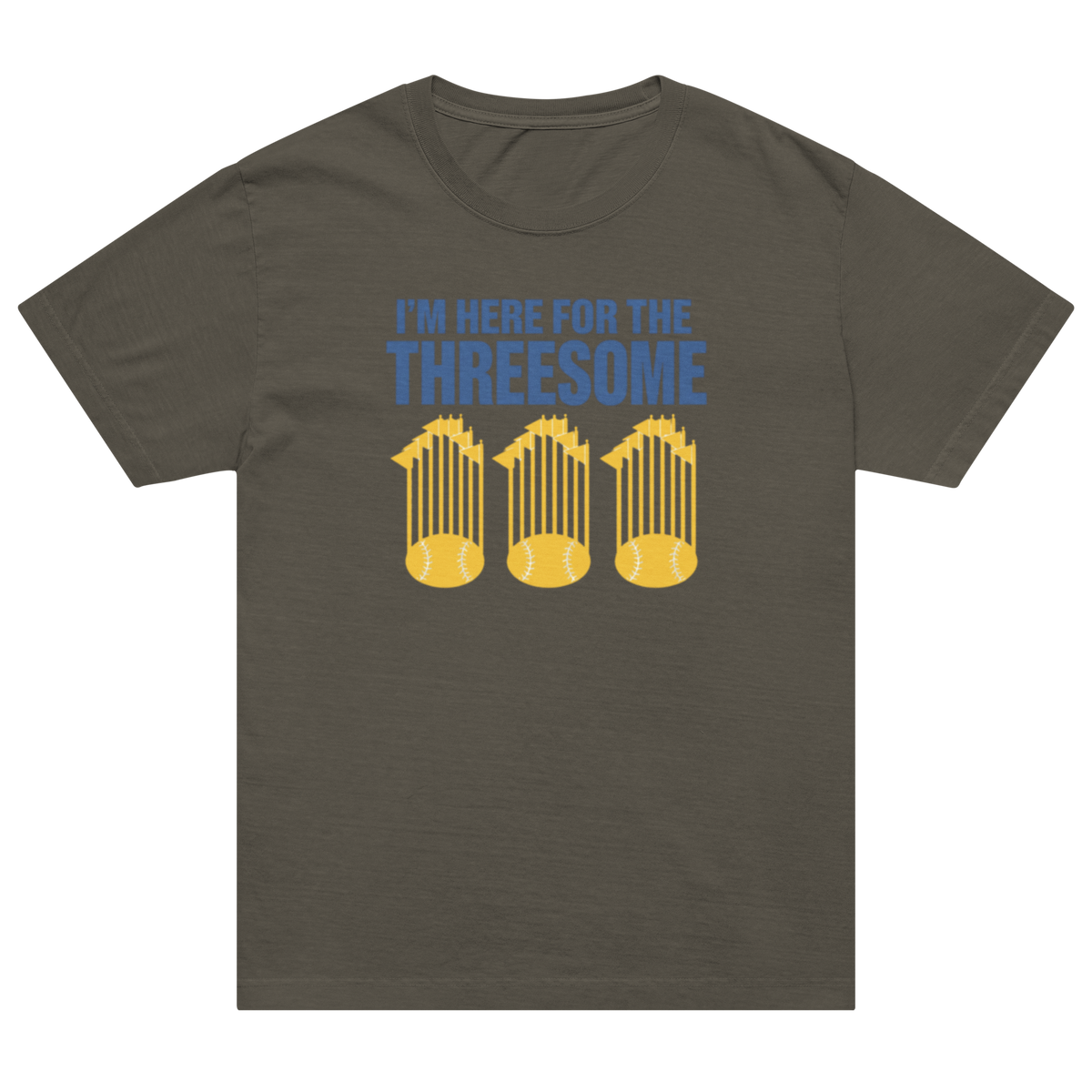 I'M HERE FOR THE THREESOME Premium Oversized Tee