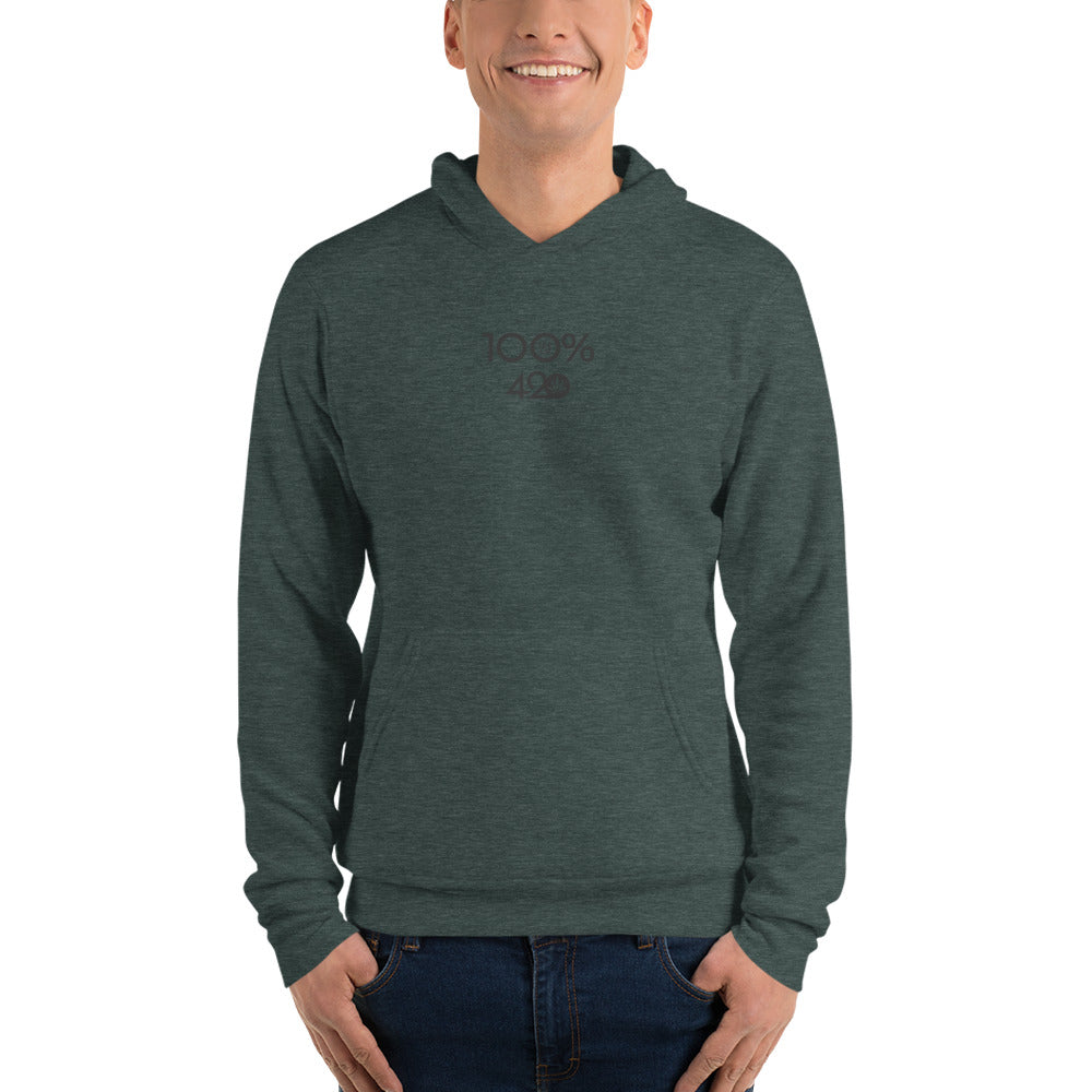 100% 420 Unisex Hoodie - 100 Percent Tee Company