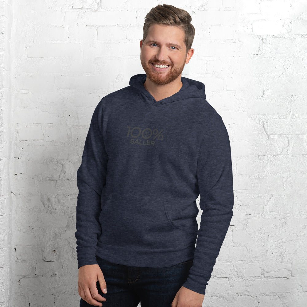 100% BALLER Unisex Hoodie