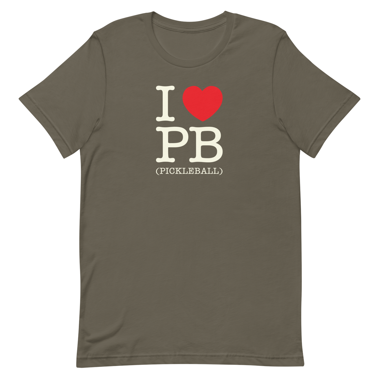I Love PB (Pickleball) Unisex Tee Shirt