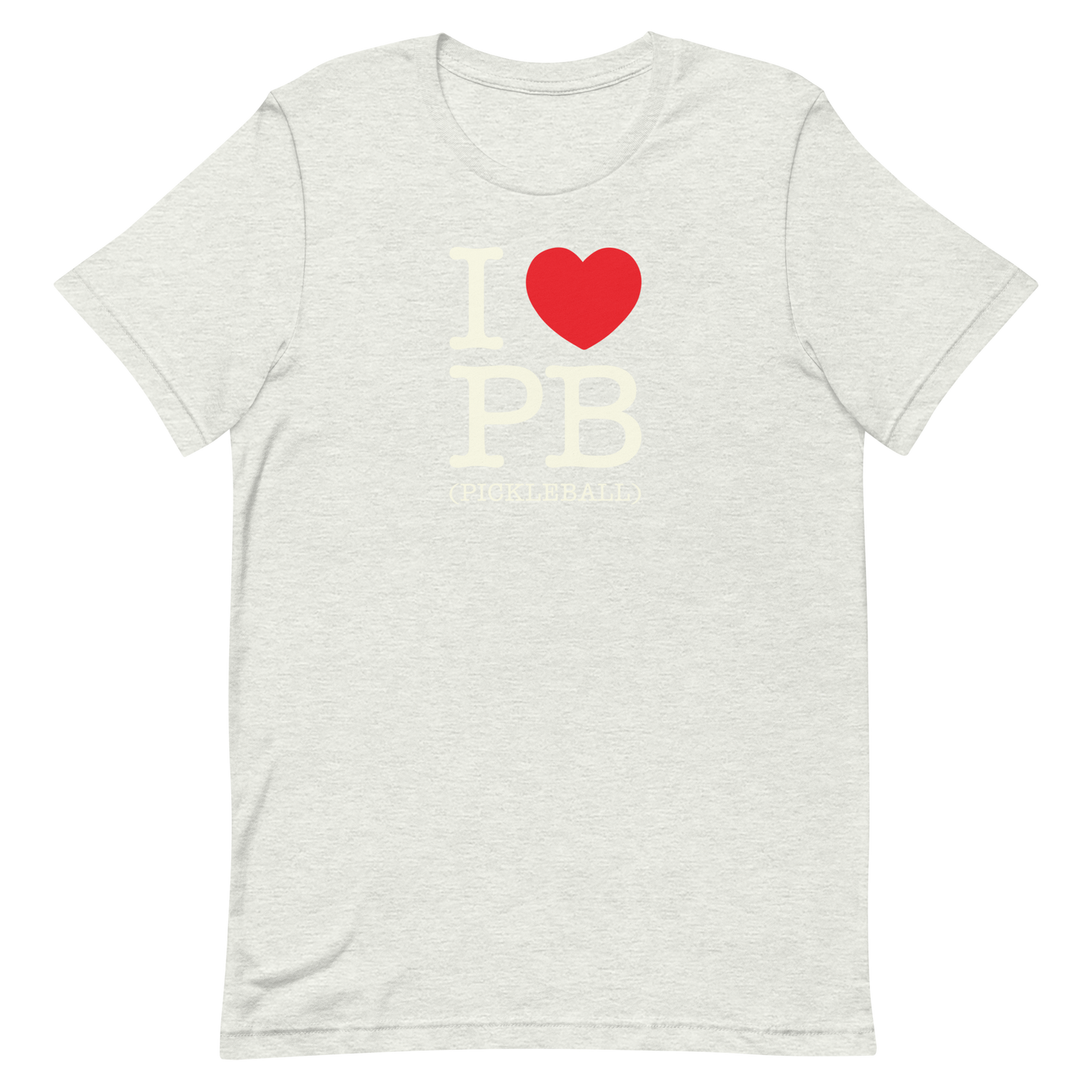 I Love PB (Pickleball) Unisex Tee Shirt