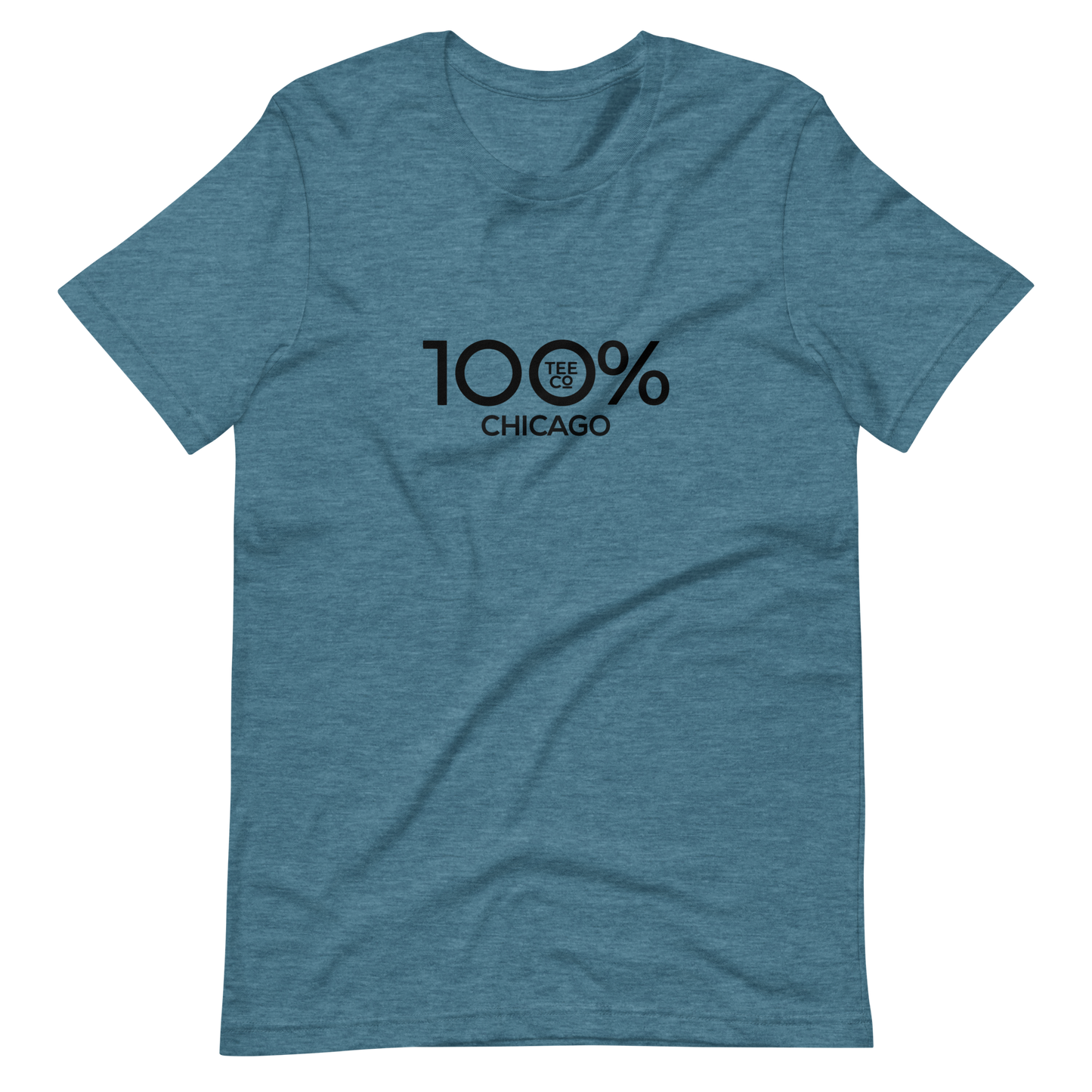 100% CHICAGO Short-Sleeve Unisex Tee - 100 Percent Tee Company