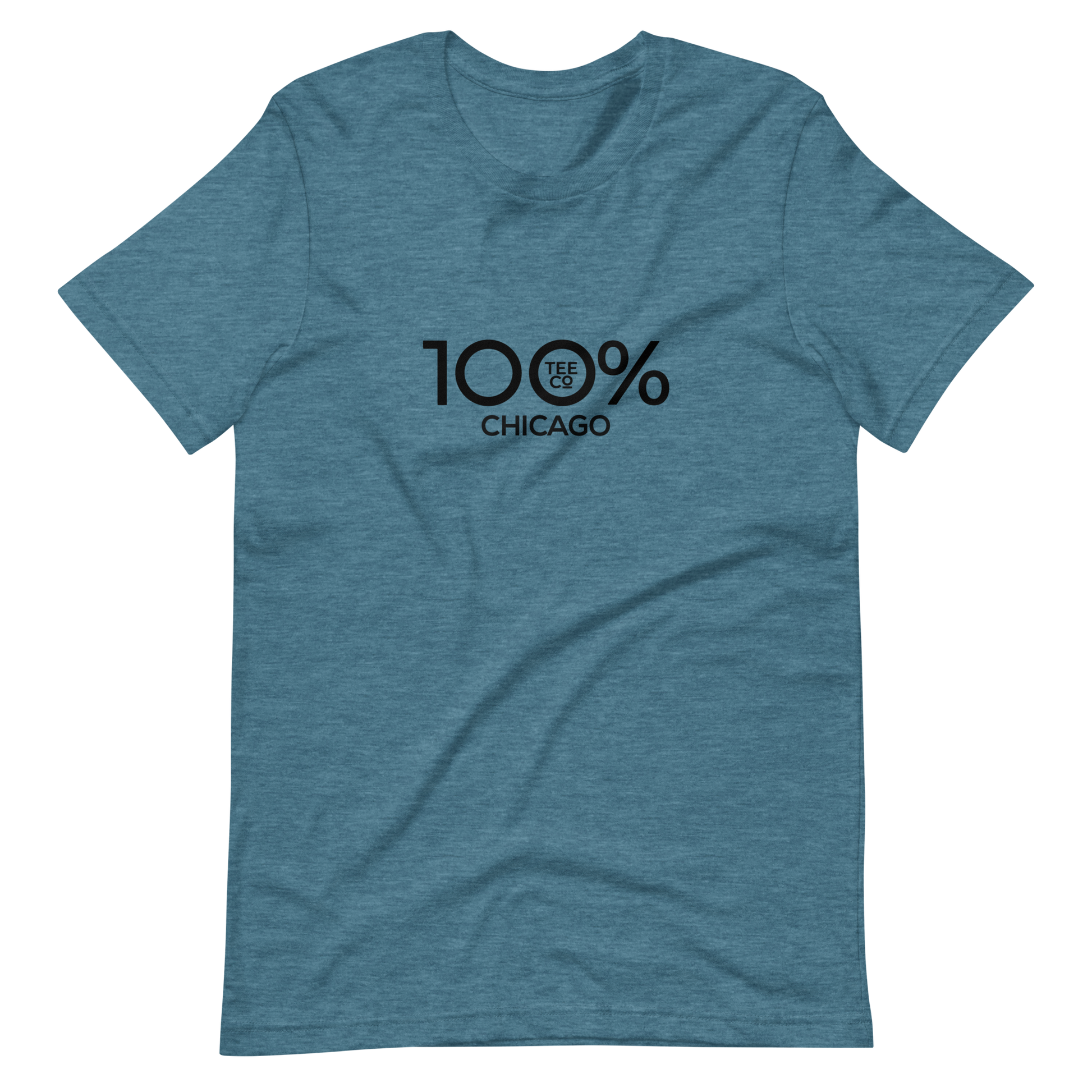 100% CHICAGO Short-Sleeve Unisex Tee - 100 Percent Tee Company
