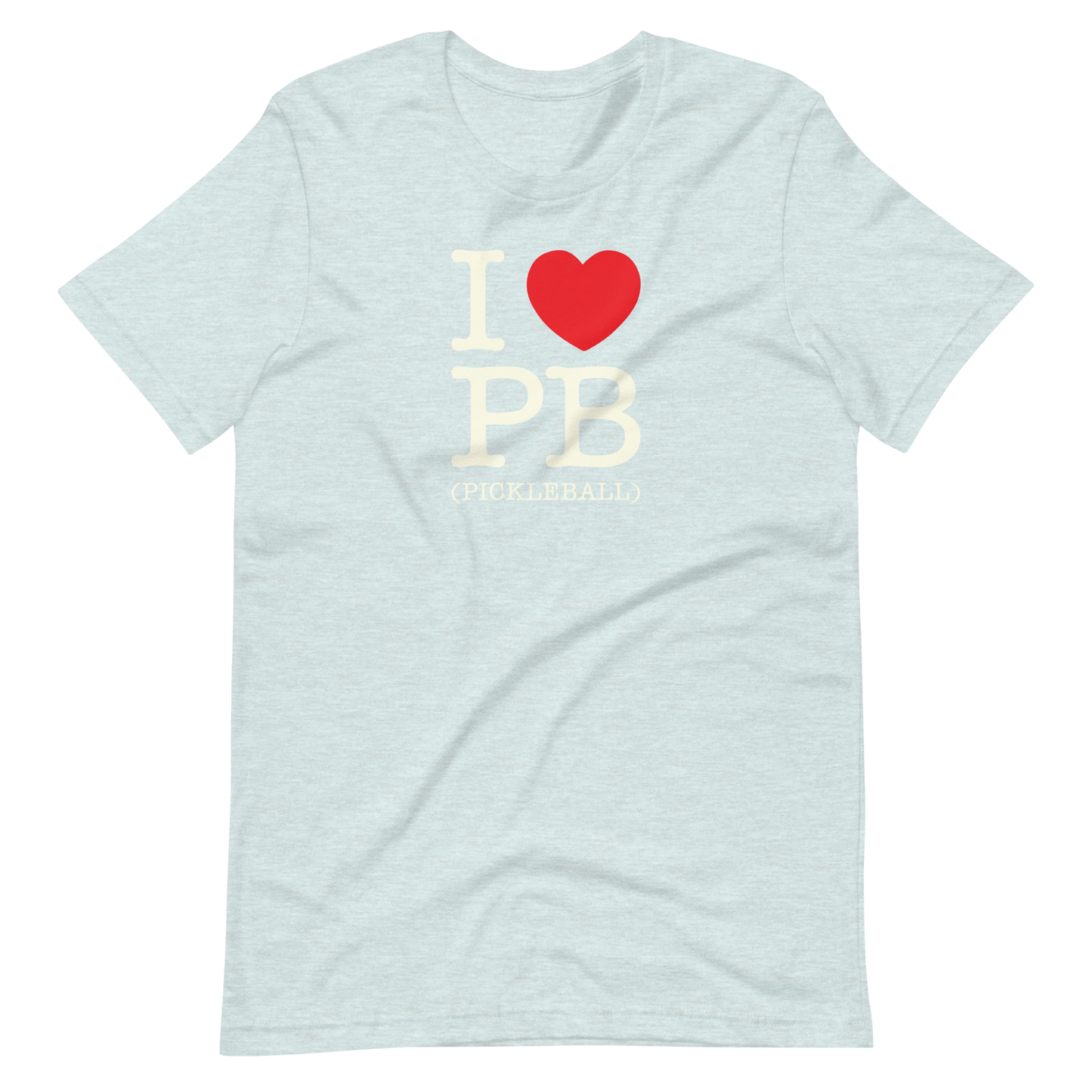 I Love PB (Pickleball) Unisex Tee Shirt