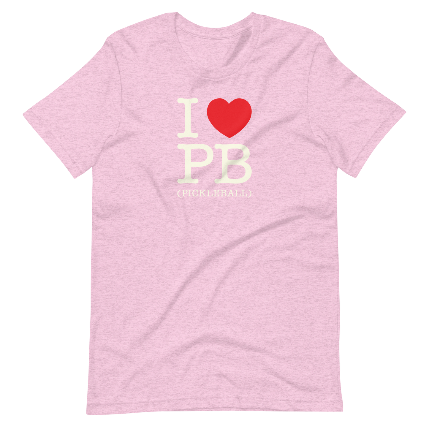 I Love PB (Pickleball) Unisex Tee Shirt