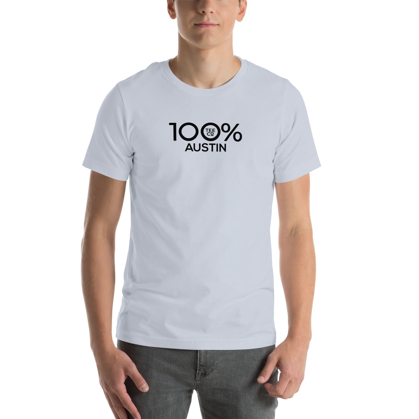 100% AUSTIN Short-Sleeve Unisex Tee - 100 Percent Tee Company