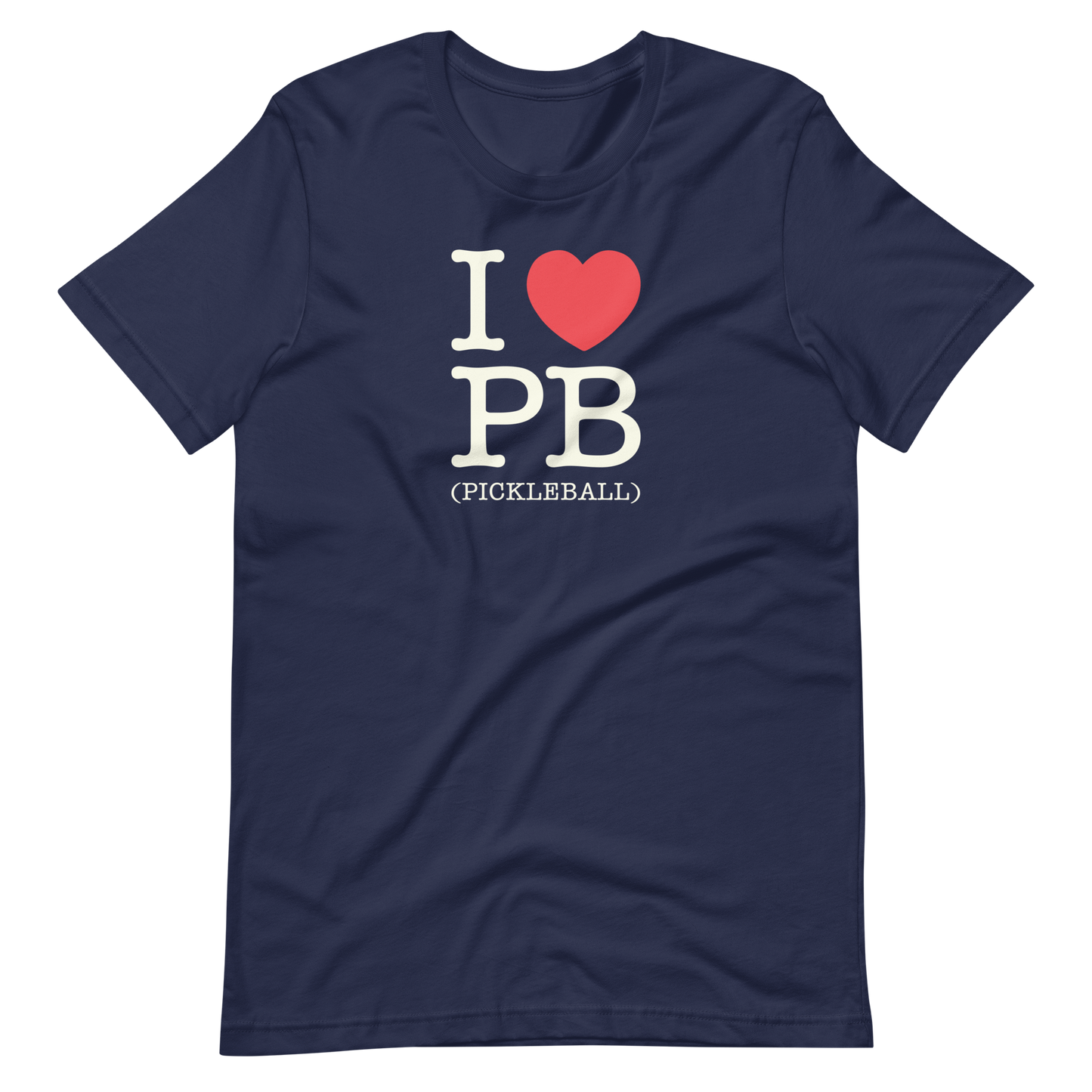 I Love PB (Pickleball) Unisex Tee Shirt