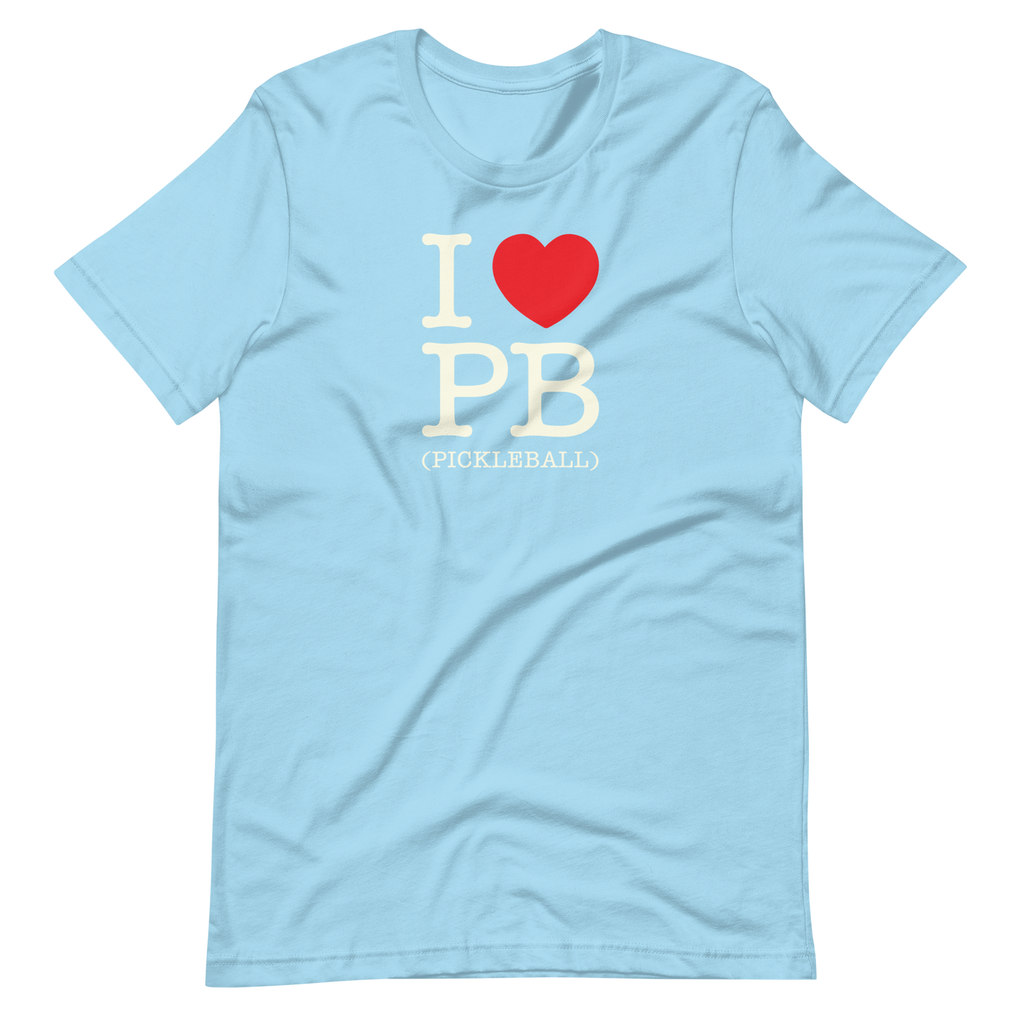 I Love PB (Pickleball) Unisex Tee Shirt