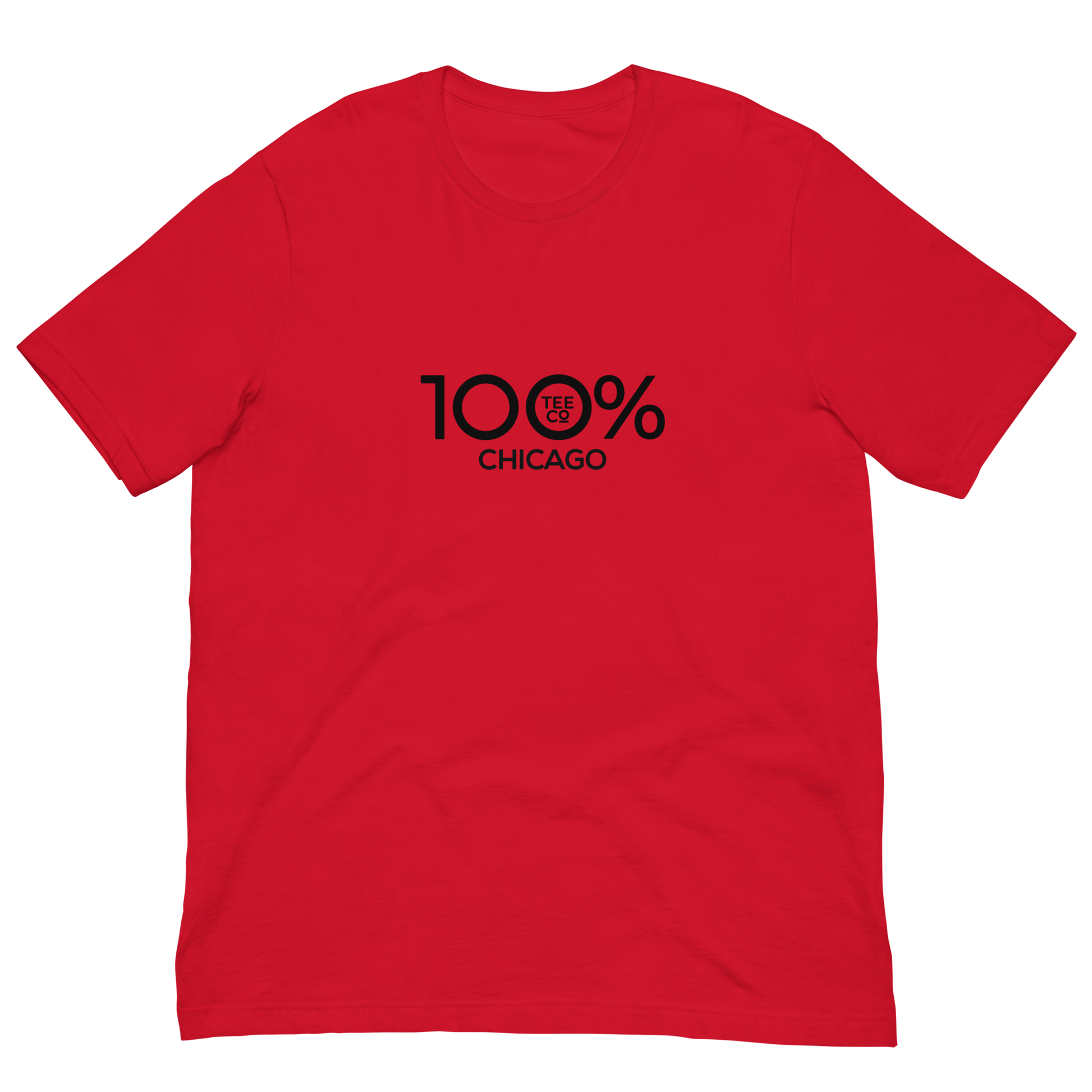 100% CHICAGO Short-Sleeve Unisex Tee - 100 Percent Tee Company