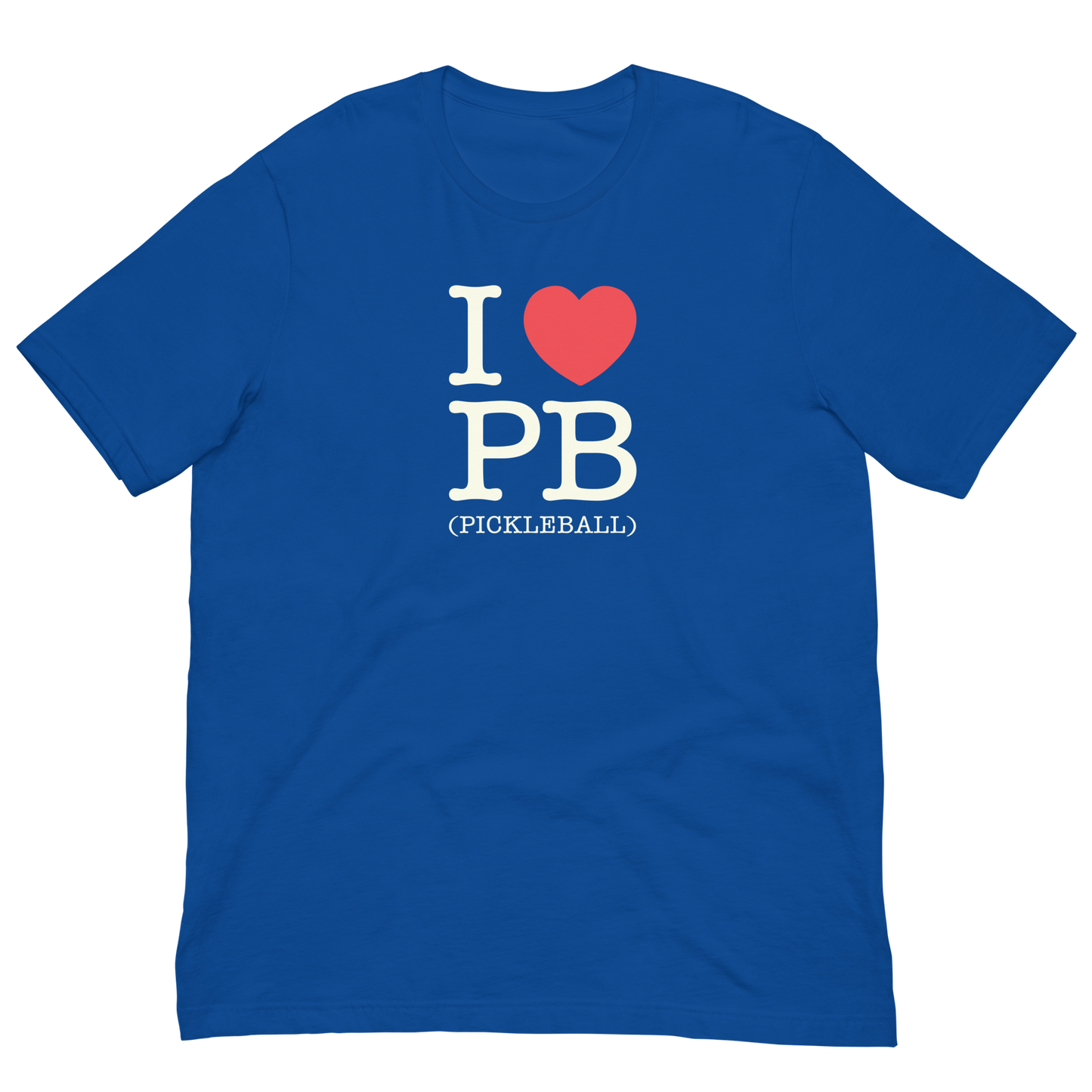I Love PB (Pickleball) Unisex Tee Shirt
