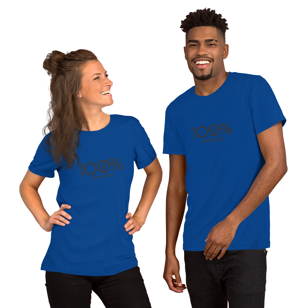 100% CHICAGO Short-Sleeve Unisex Tee - 100 Percent Tee Company