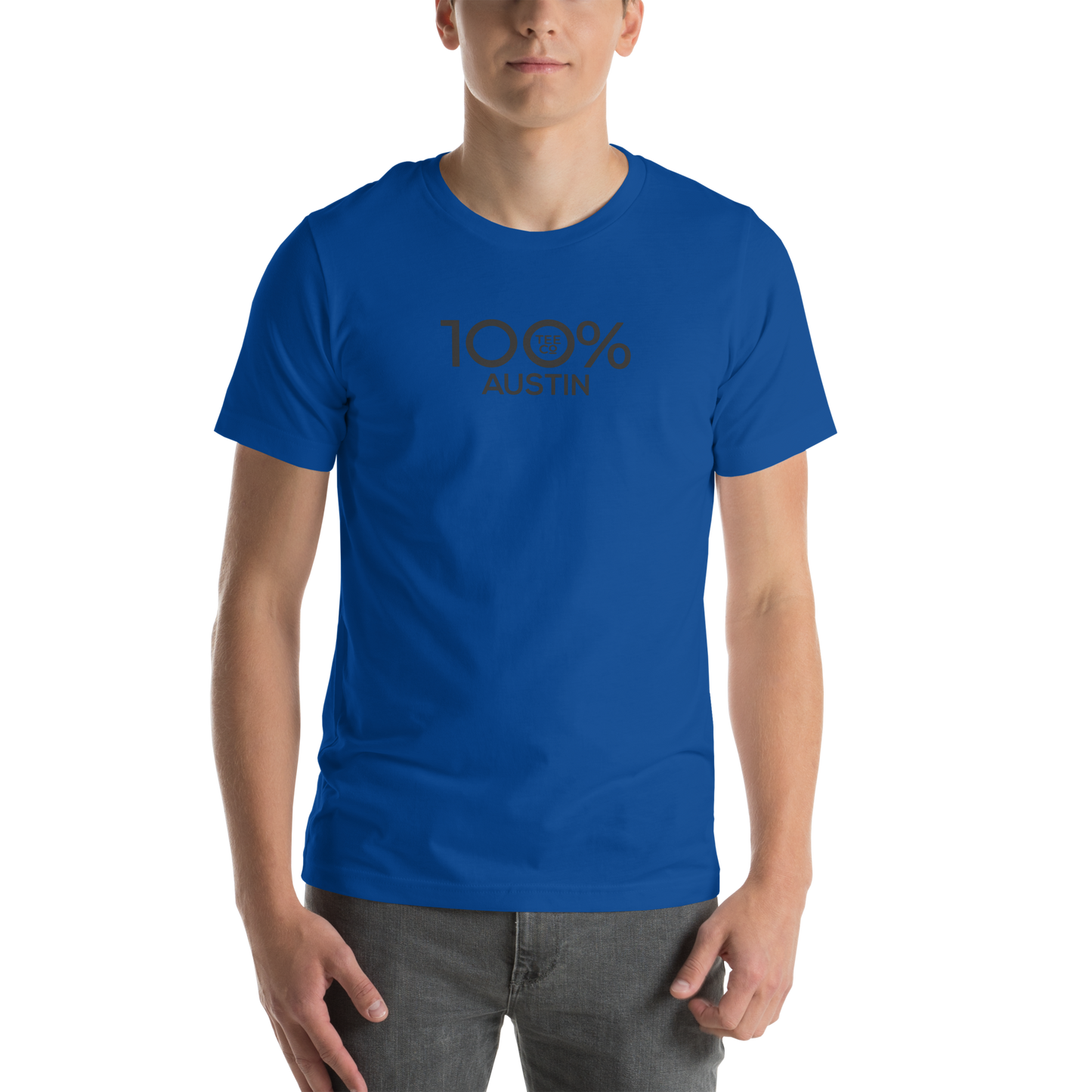 100% AUSTIN Short-Sleeve Unisex Tee - 100 Percent Tee Company