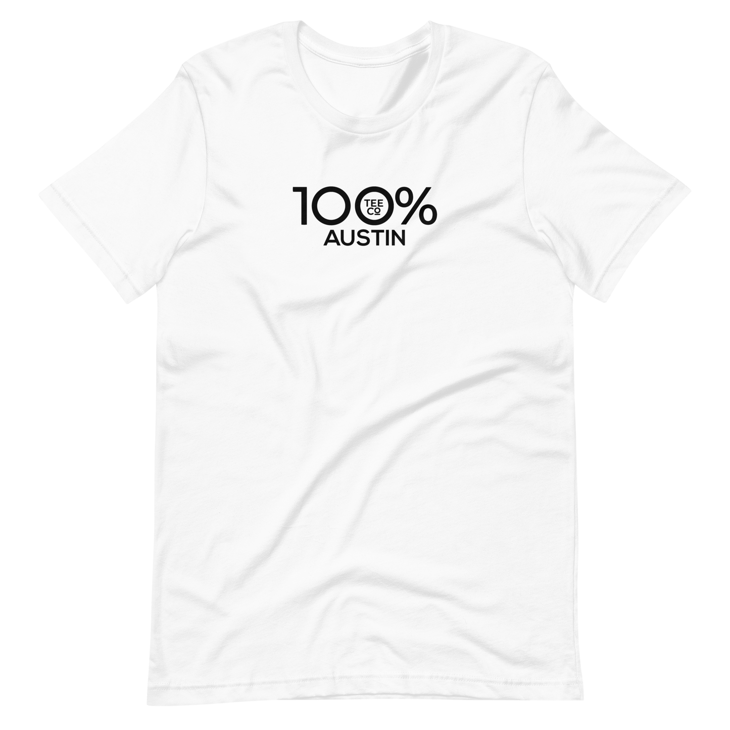 100% AUSTIN Short-Sleeve Unisex Tee - 100 Percent Tee Company