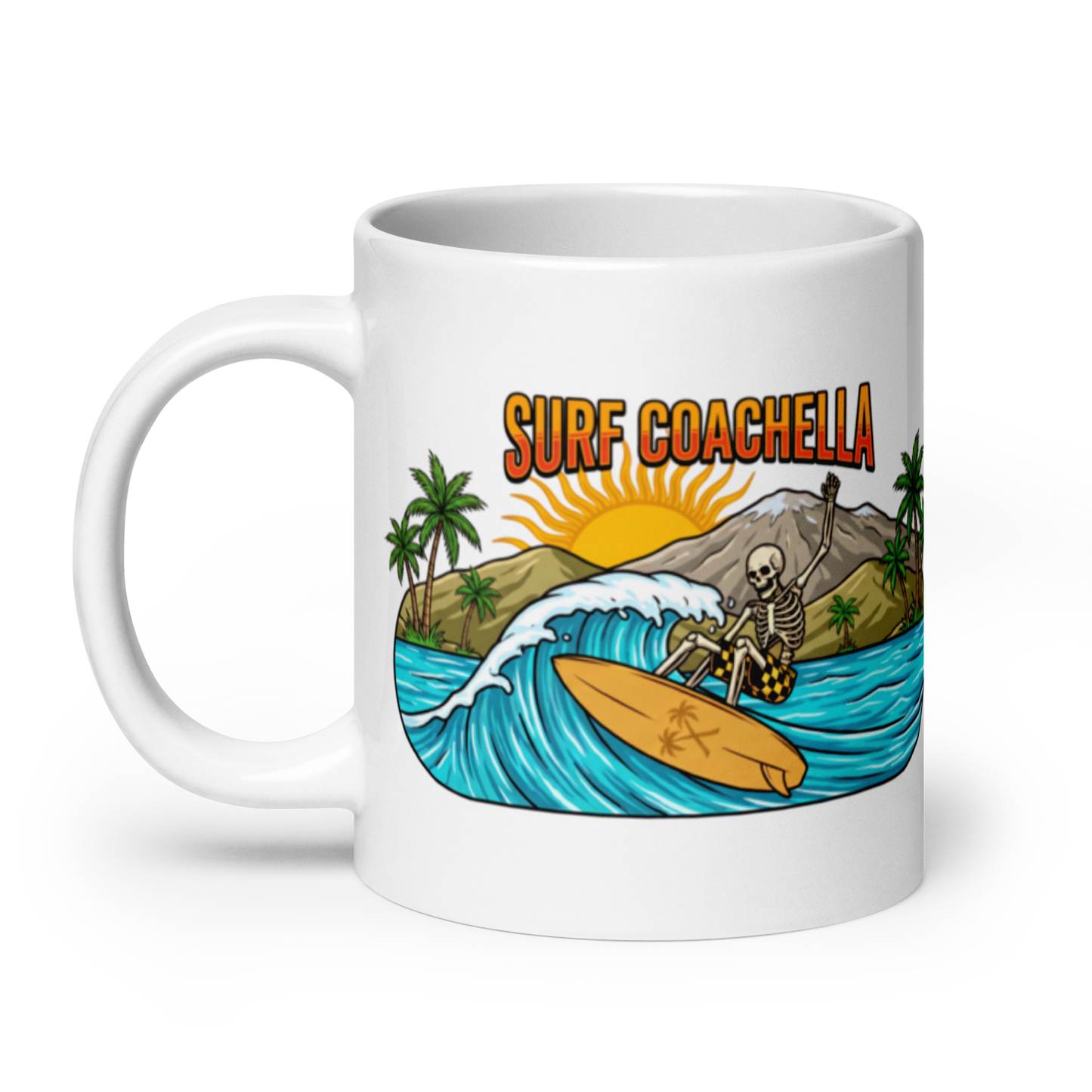 SURF COACHELLA SKELETON Jumbo Mug