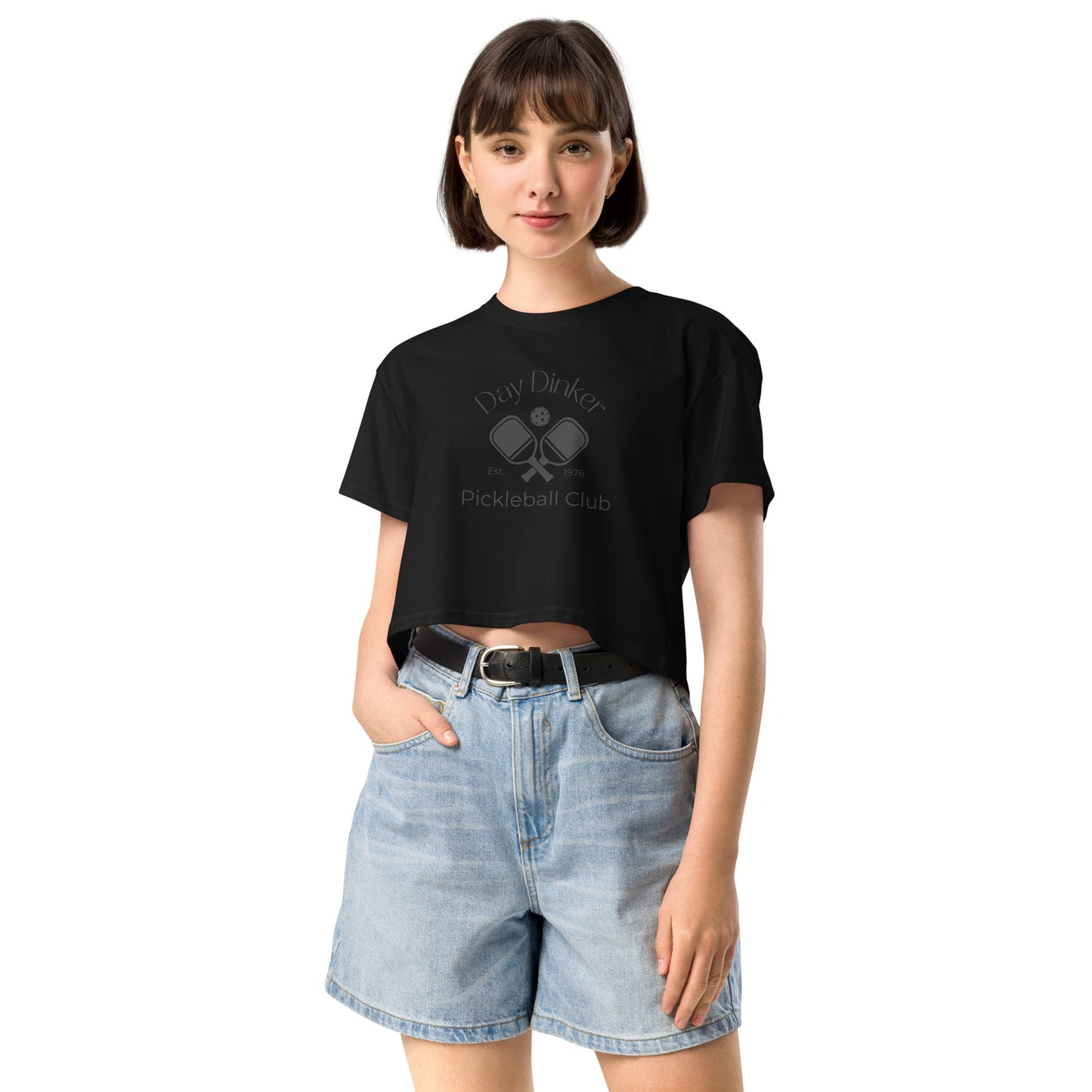 Day Dinker Pickleball Club Women’s Crop Tee