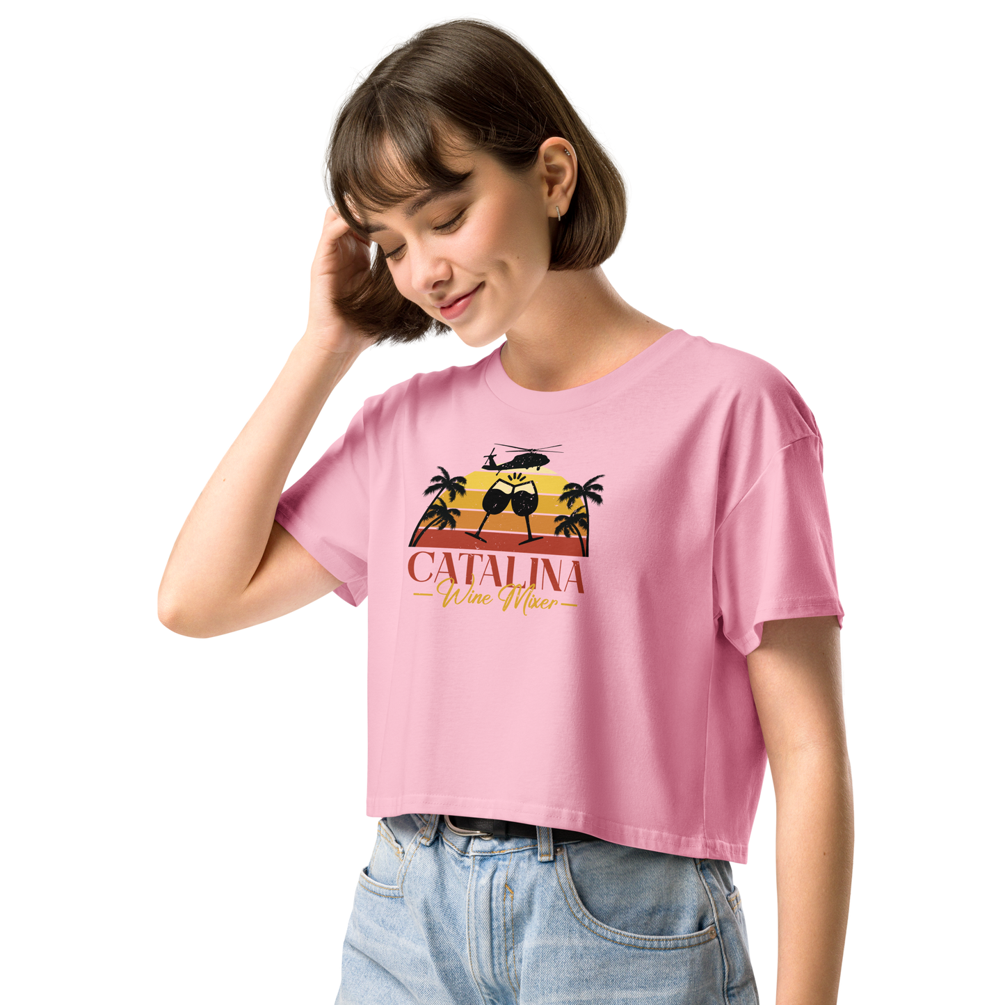 Catalina Wine Mixer Women’s Crop Tee
