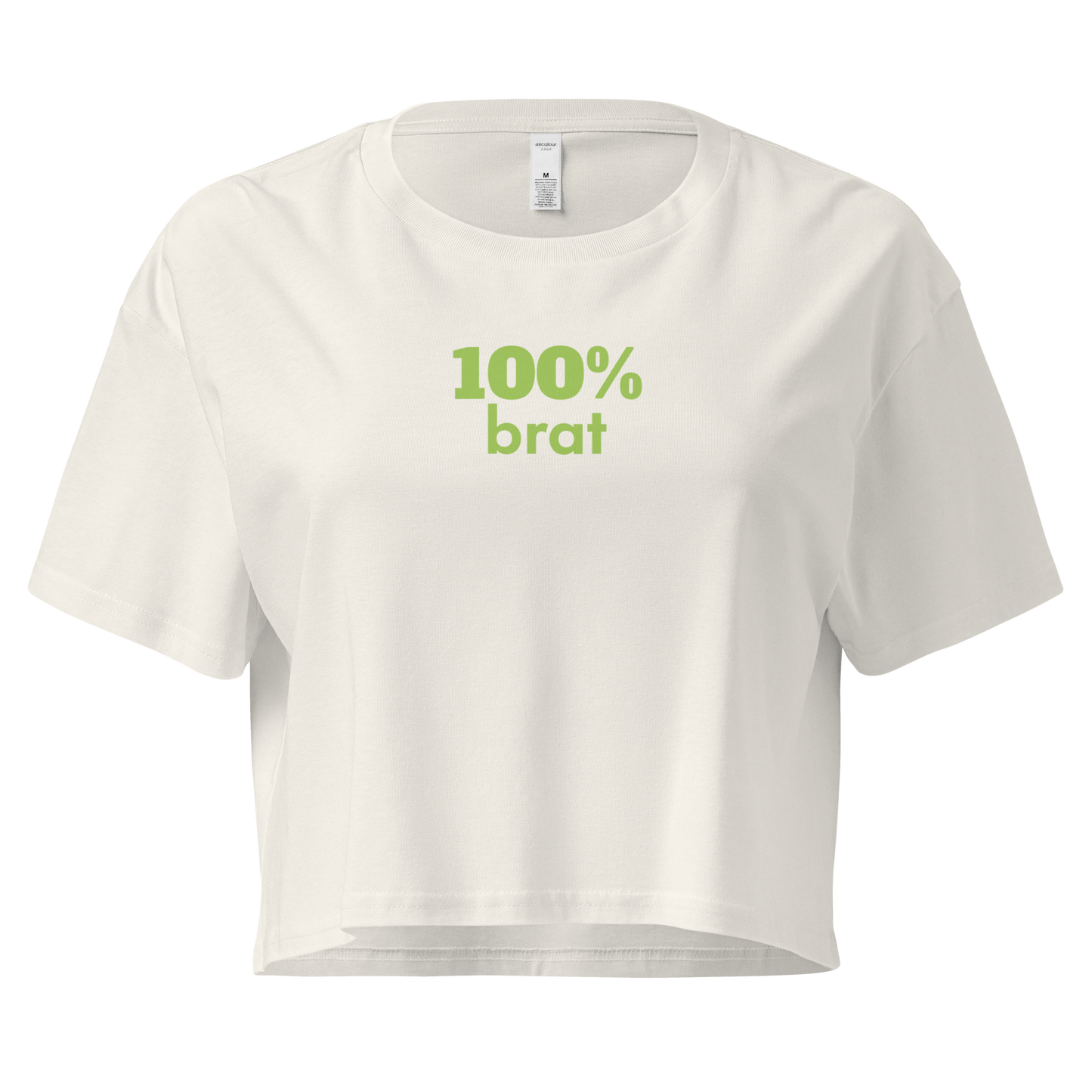 100% brat Women’s Crop Tee